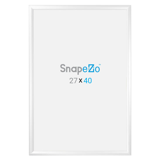 SnapeZo® 68,58 x 101,60 cm Marco a presión blanco - Perfil de 30 mm