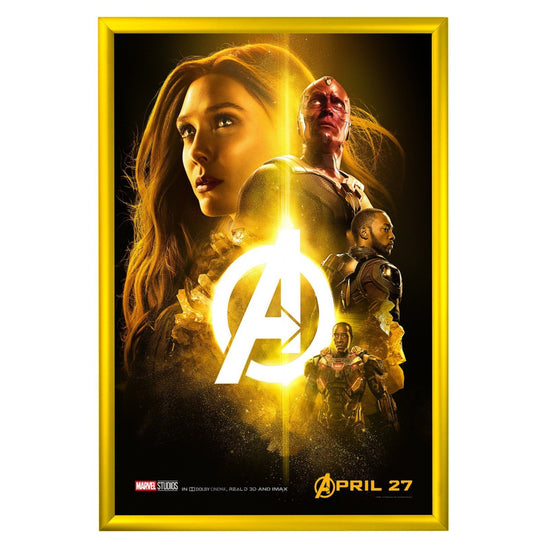 60.96 x 91.44 cm Yellow Movie Poster Frame 30MM SnapeZo®