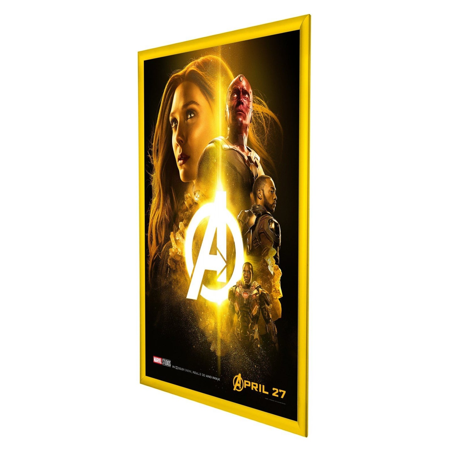 68.58 x 101.60 cm Yellow Movie Poster Frame 30MM SnapeZo®