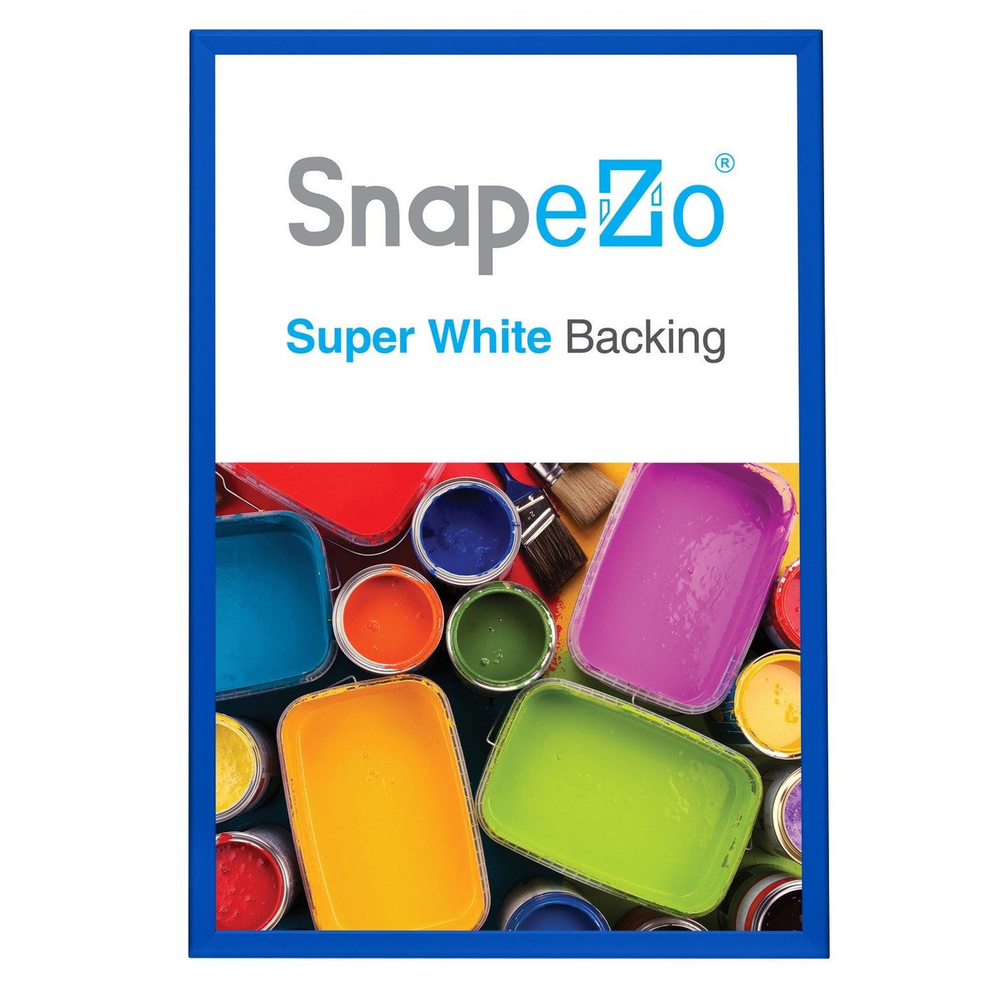 SnapeZo® 68.58 x 104.14 cm Blue Snap Frame - 32MM Profile