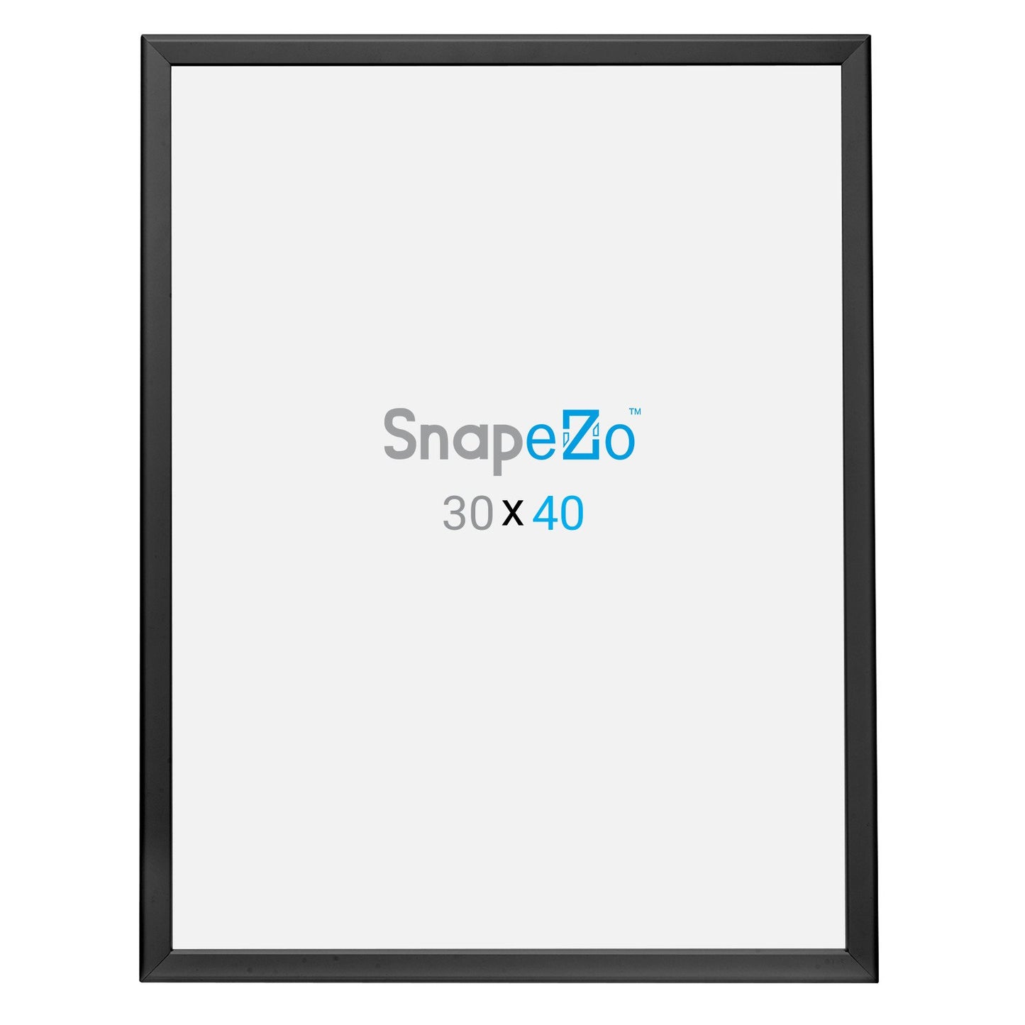 SnapeZo® 76,20 x 101,60 cm Marco a presión negro - Perfil de 32 mm