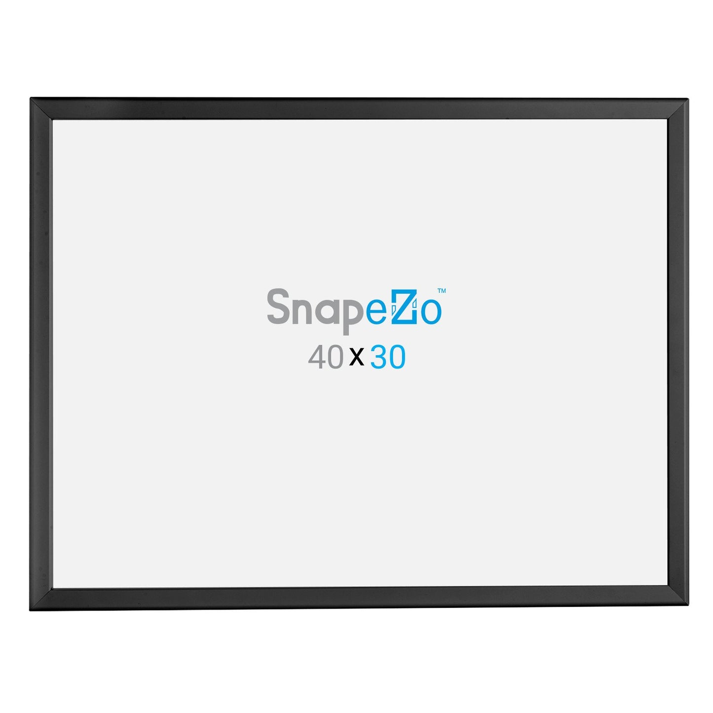 SnapeZo® 76,20 x 101,60 cm Marco a presión negro - Perfil de 32 mm