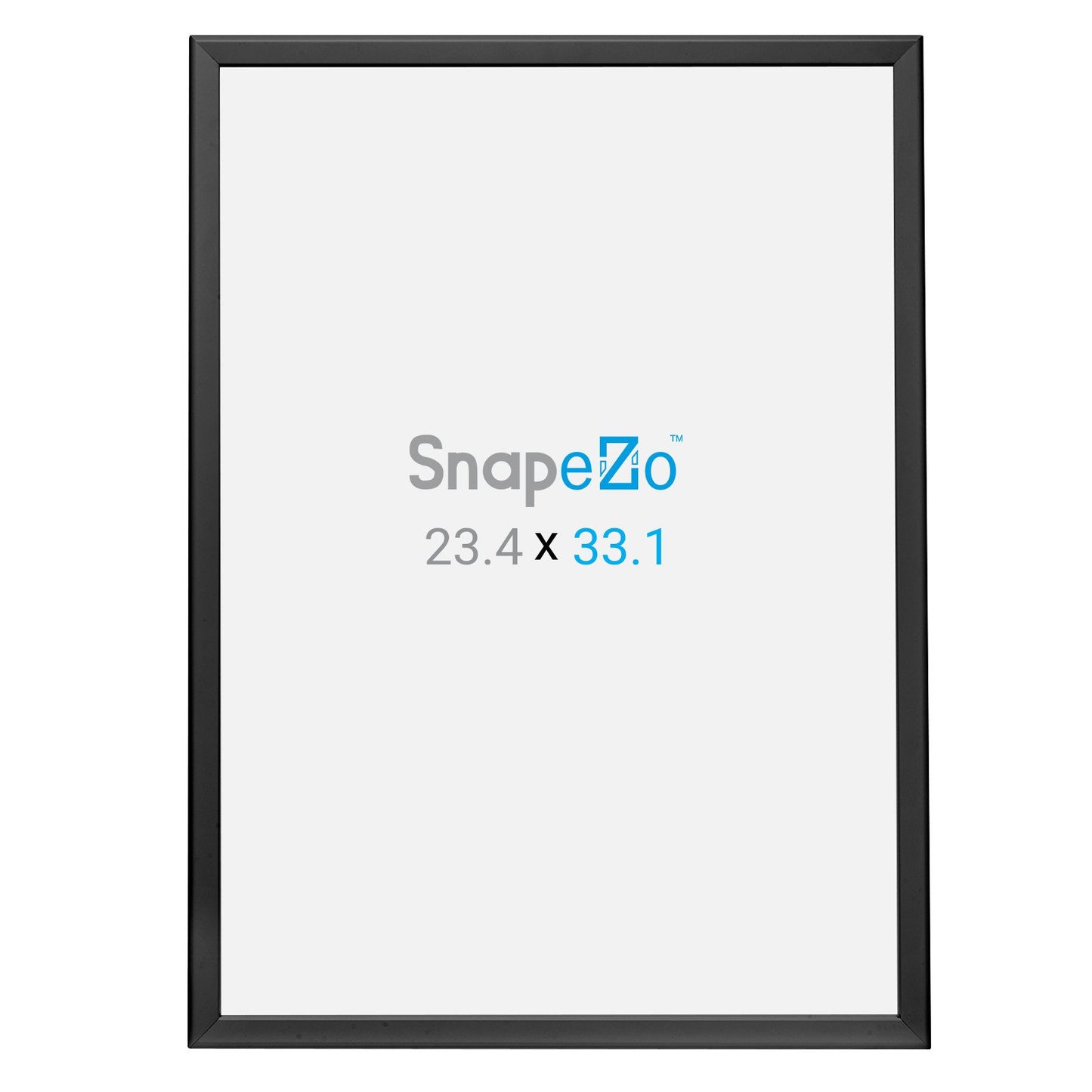 SnapeZo® A1 (84,1 x 59,4 cm) Marco a presión negro - Perfil de 32 mm