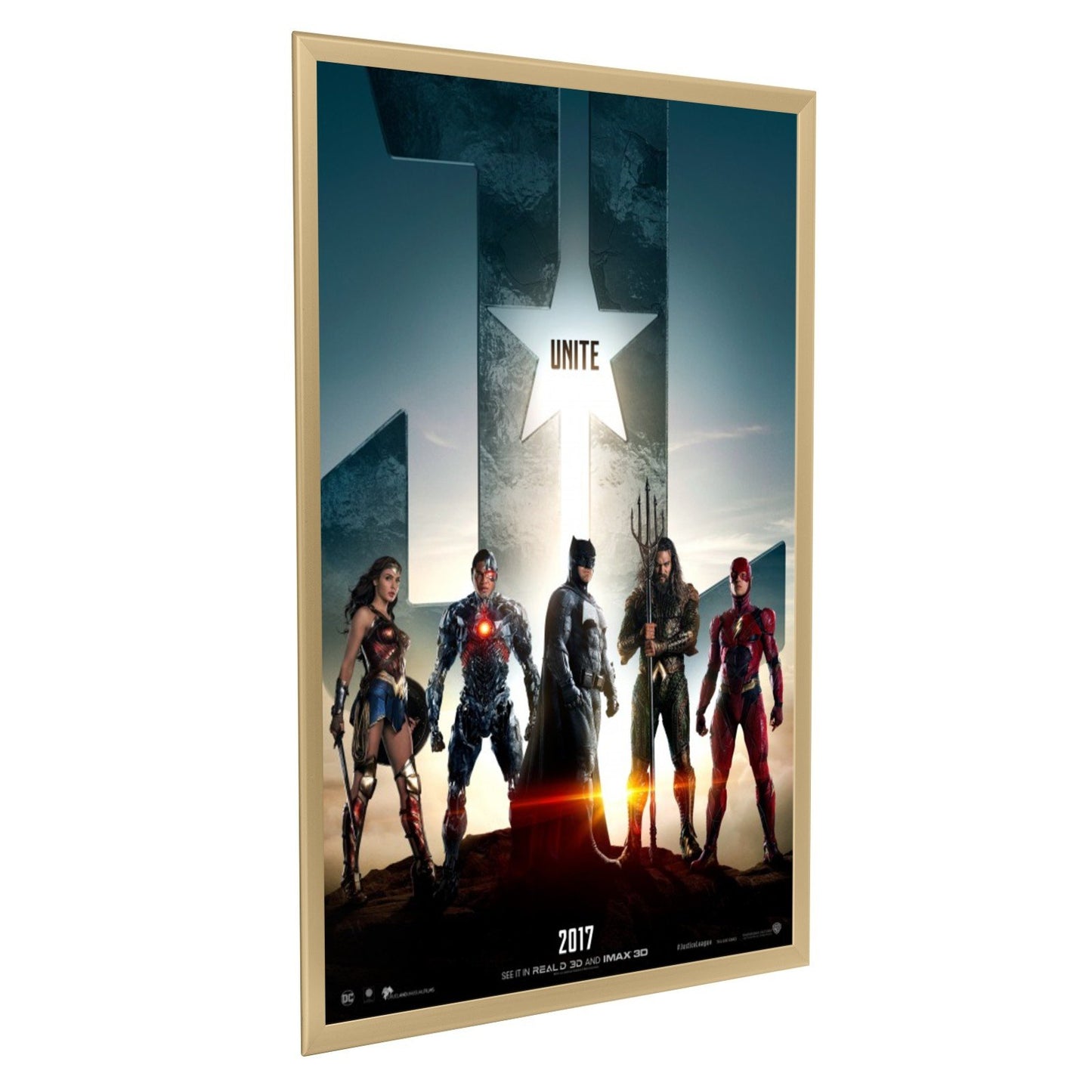 68.58 x 101.60 cm Gold Movie Poster Frame 32MM SnapeZo®