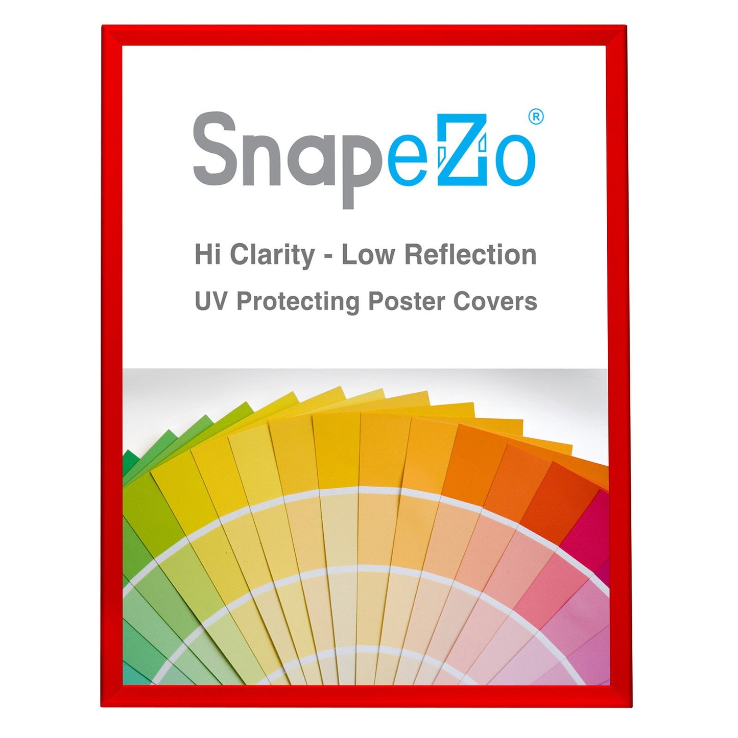 SnapeZo® 76.20 x 101.60 cm Red Snap Frame - 32MM Profile