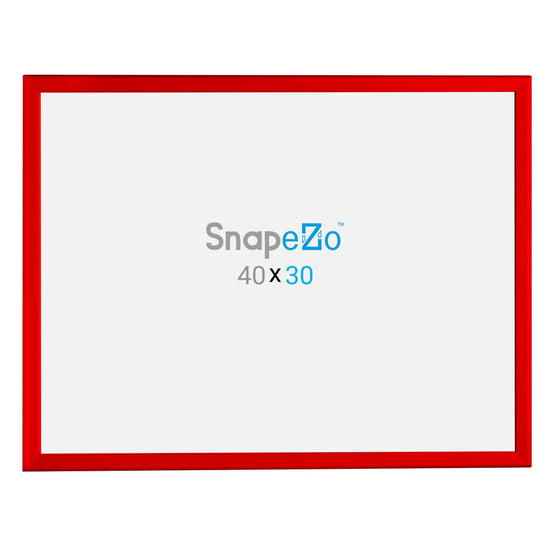 SnapeZo® 76,20 x 101,60 cm Marco a presión rojo - Perfil de 32 mm