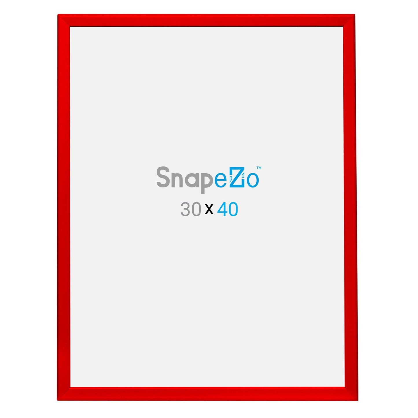 SnapeZo® 76,20 x 101,60 cm Marco a presión rojo - Perfil de 32 mm