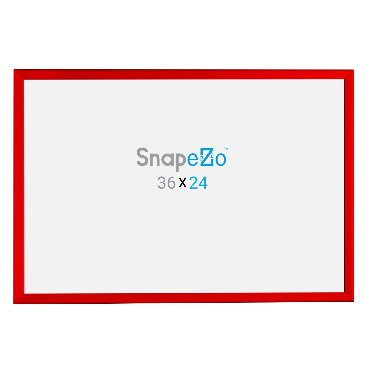 SnapeZo® Marco a presión rojo de 60,96 x 91,44 cm - Perfil de 32 mm