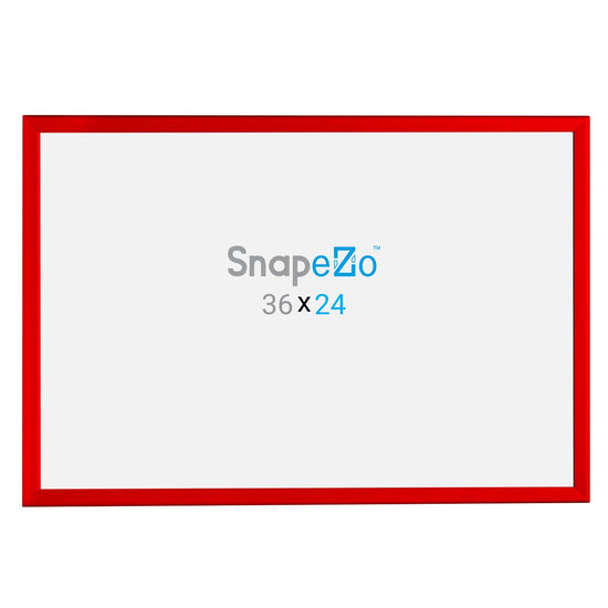 SnapeZo® Marco a presión rojo de 60,96 x 91,44 cm - Perfil de 32 mm