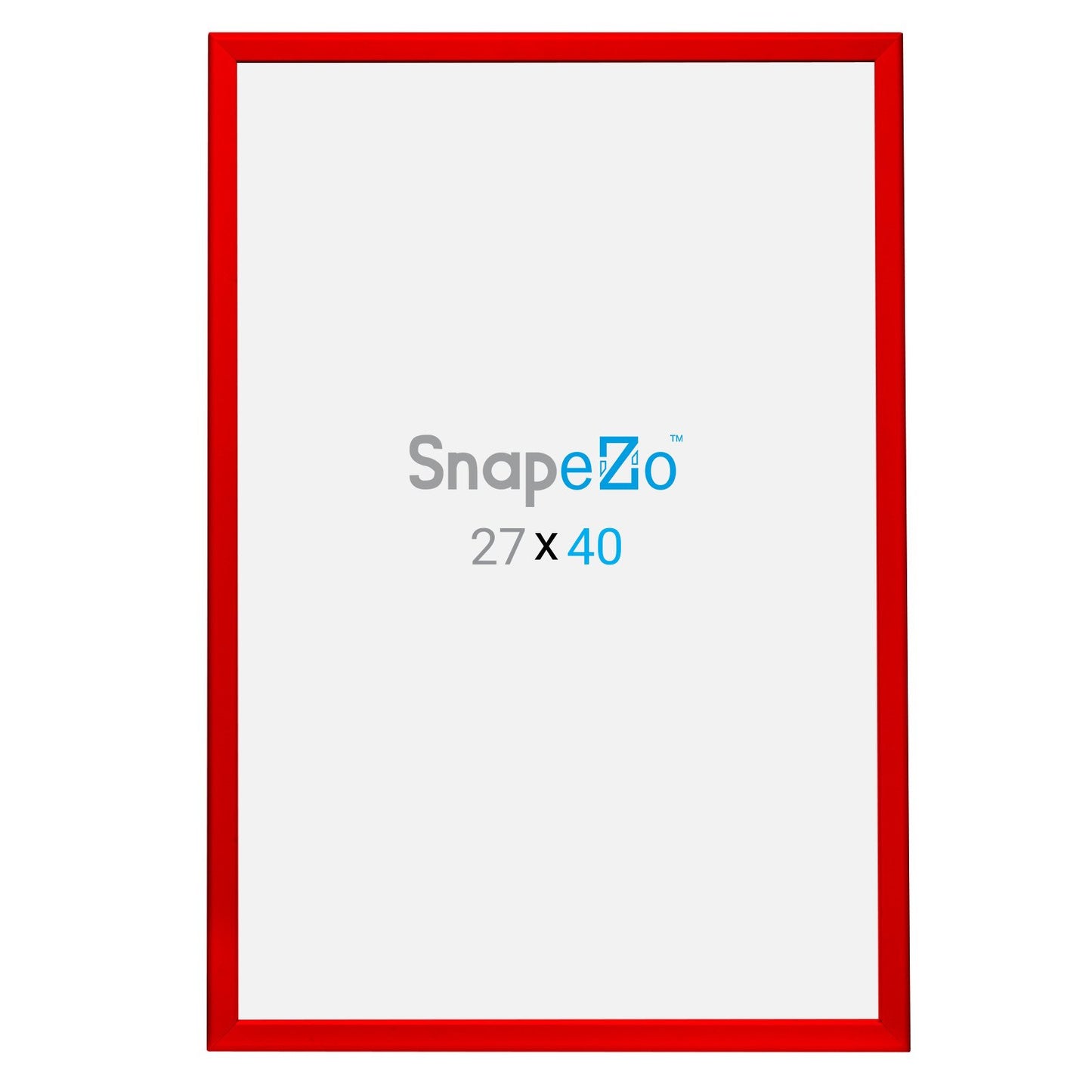 SnapeZo® 68,58 x 101,60 cm Marco a presión rojo - Perfil de 32 mm