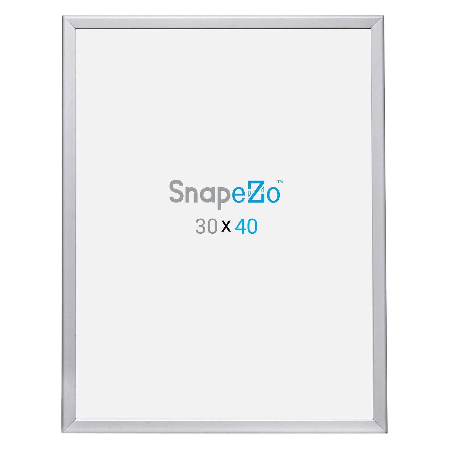 SnapeZo® 76.20 x 101.60 cm Silver Snap Frame - 32MM Profile