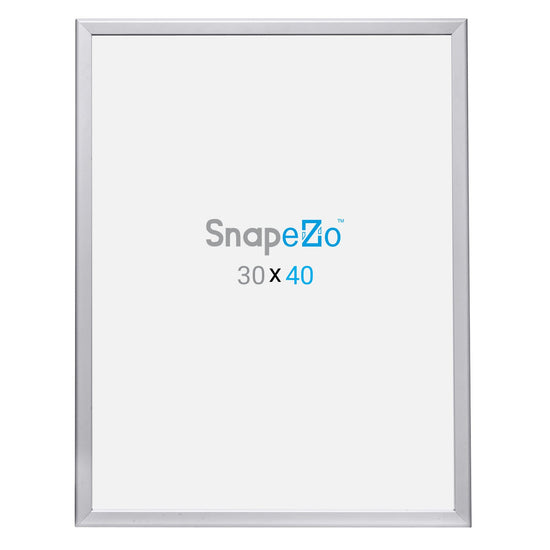 SnapeZo® 76.20 x 101.60 cm Silver Snap Frame - 32MM Profile