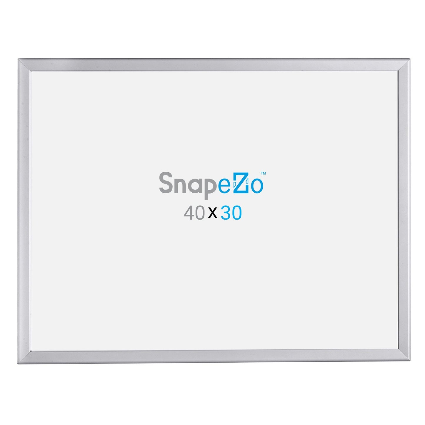 SnapeZo® 76.20 x 101.60 cm Silver Snap Frame - 32MM Profile