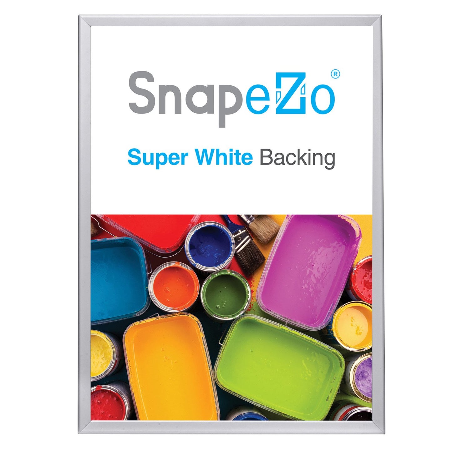 SnapeZo® A1 (84.1 x 59.4 cm) Silver Snap Frame - 32MM Profile