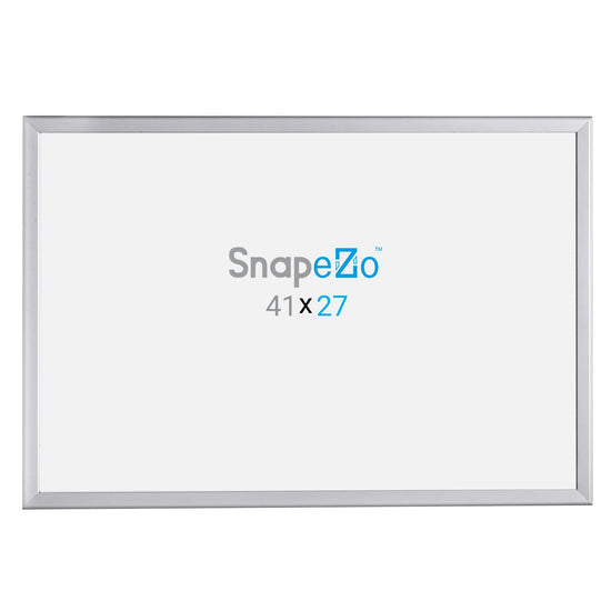 SnapeZo® 68.58 x 104.14 cm Silver Snap Frame - 32MM Profile