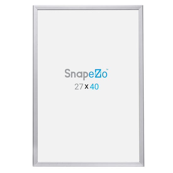 SnapeZo® 68.58 x 101.60 cm Silver Snap Frame - 32MM Profile