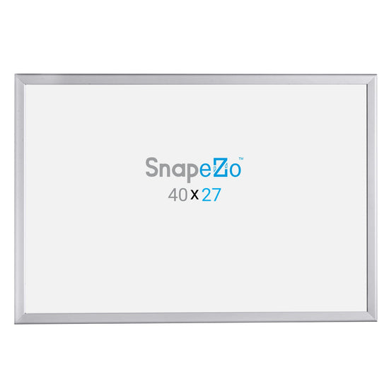 SnapeZo® Marco a presión plateado de 68,58 x 101,60 cm - Perfil de 32 mm