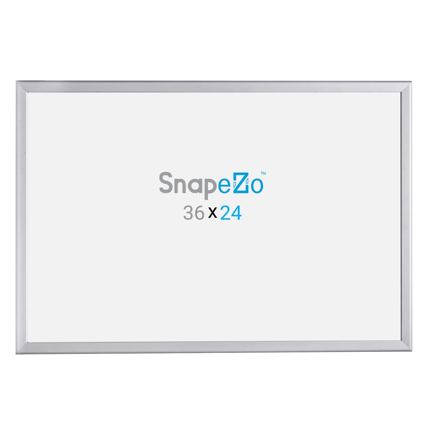 SnapeZo® Marco a presión plateado de 60,96 x 91,44 cm - Perfil de 32 mm