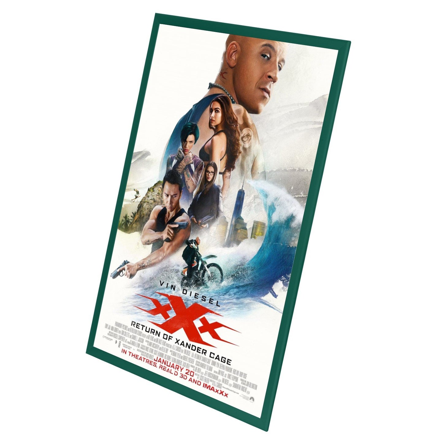 68.58 x 101.60 cm Green Movie Poster Frame 32MM SnapeZo®