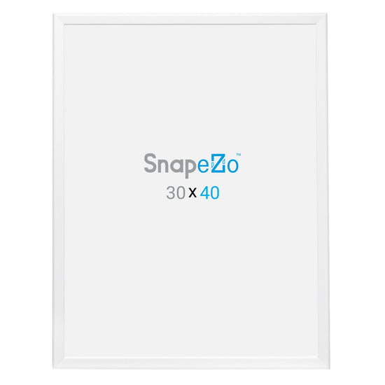 SnapeZo® 76.20 x 101.60 cm White Snap Frame - 32MM Profile