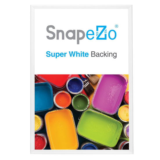 SnapeZo® 60.96 x 91.44 cm White Snap Frame - 32MM Profile