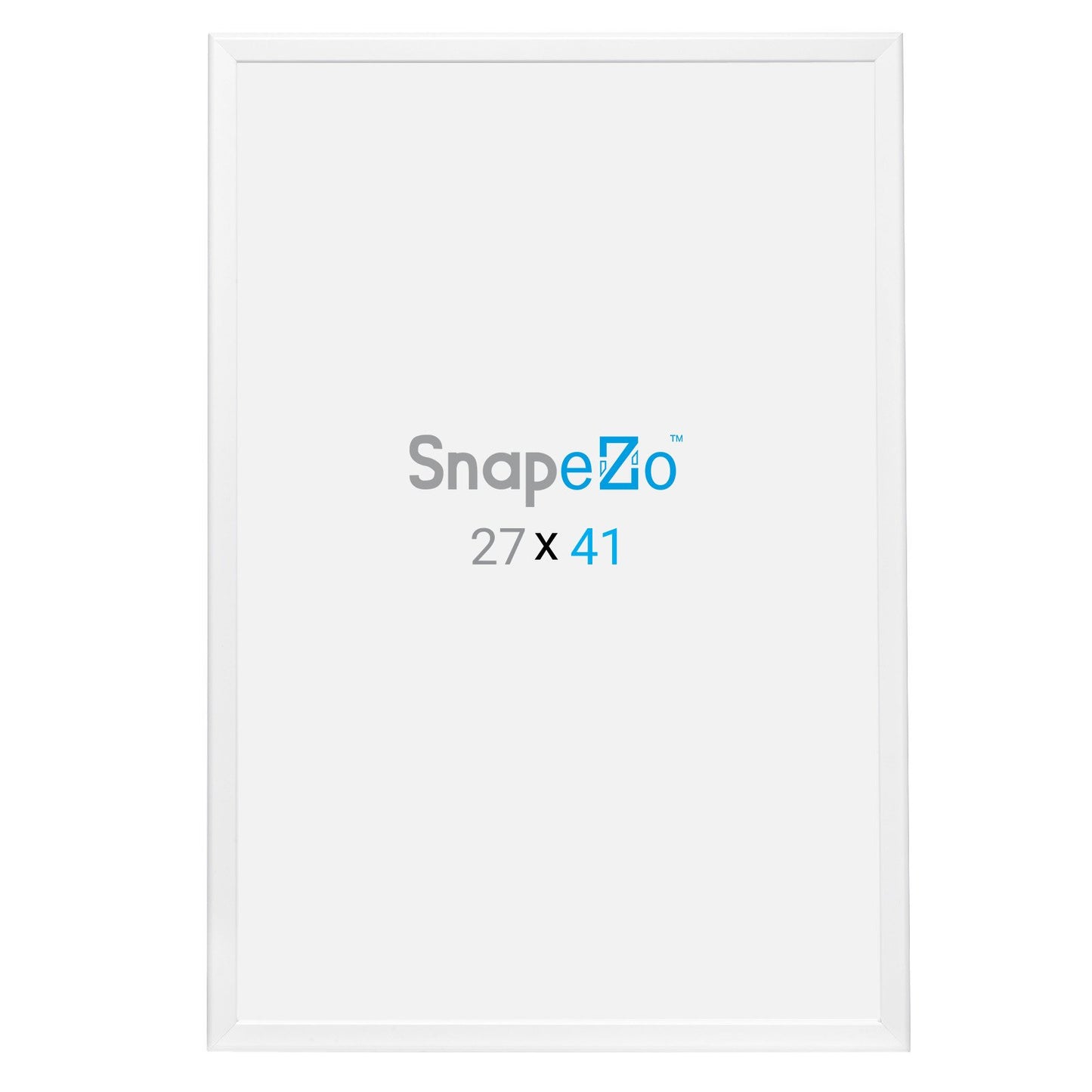 SnapeZo® 68.58 x 104.14 cm White Snap Frame - 32MM Profile