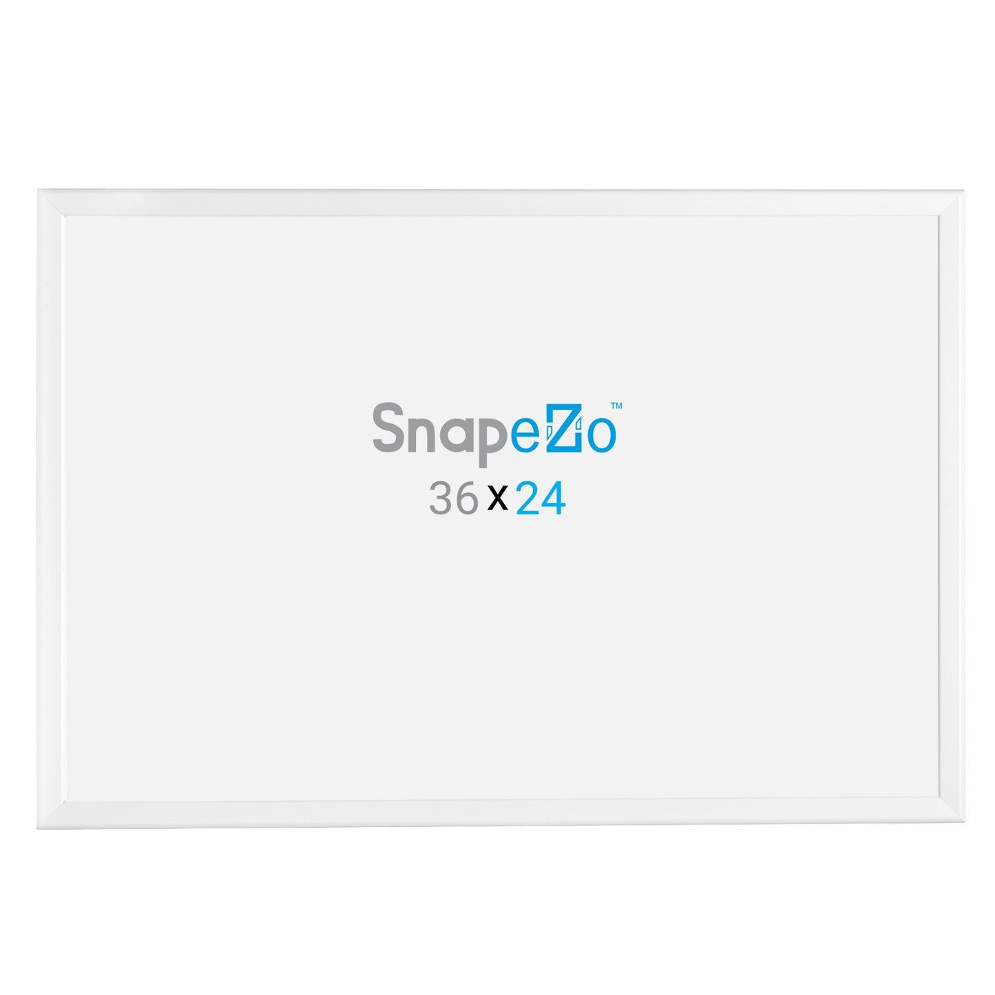 SnapeZo® 60,96 x 91,44 cm Marco a presión blanco - Perfil de 32 mm