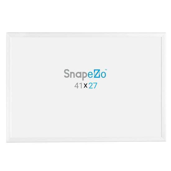 SnapeZo® 68.58 x 104.14 cm White Snap Frame - 32MM Profile