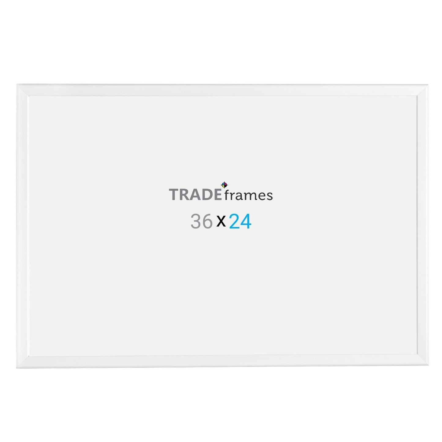 60.96 x 91.44 cm White Snap Frame - 32MM Profile