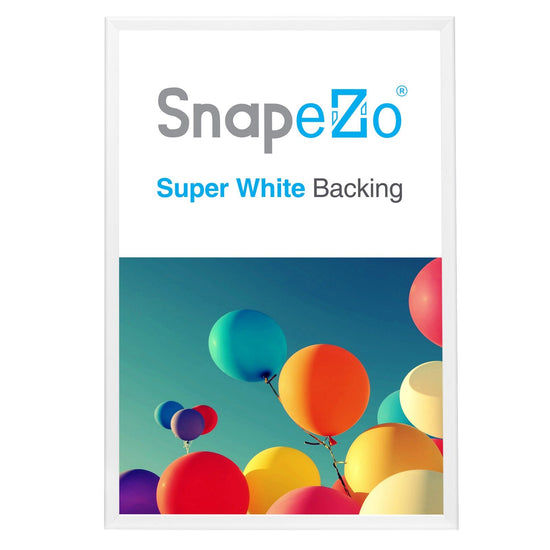 SnapeZo® 68.58 x 101.60 cm White Snap Frame - 32MM Profile