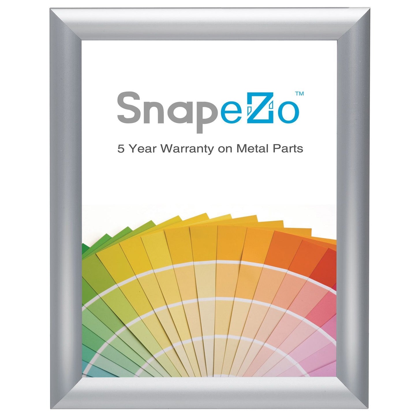 8x10 Brushed Silver Photo Frame 1 Inch SnapeZo®