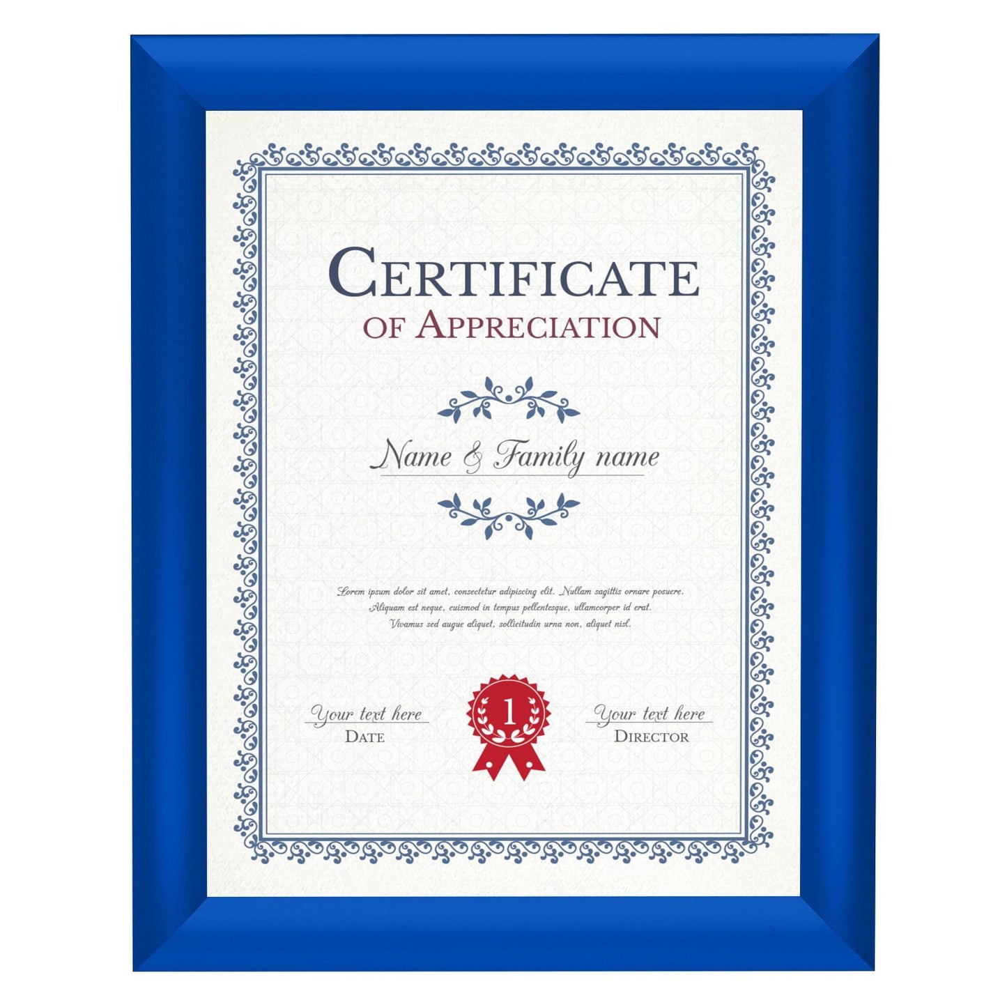 Blue Snap Frame 21.59 x 27.94 cm Blue Snap Frame - 25MM Profile – SnapeZo.Utility