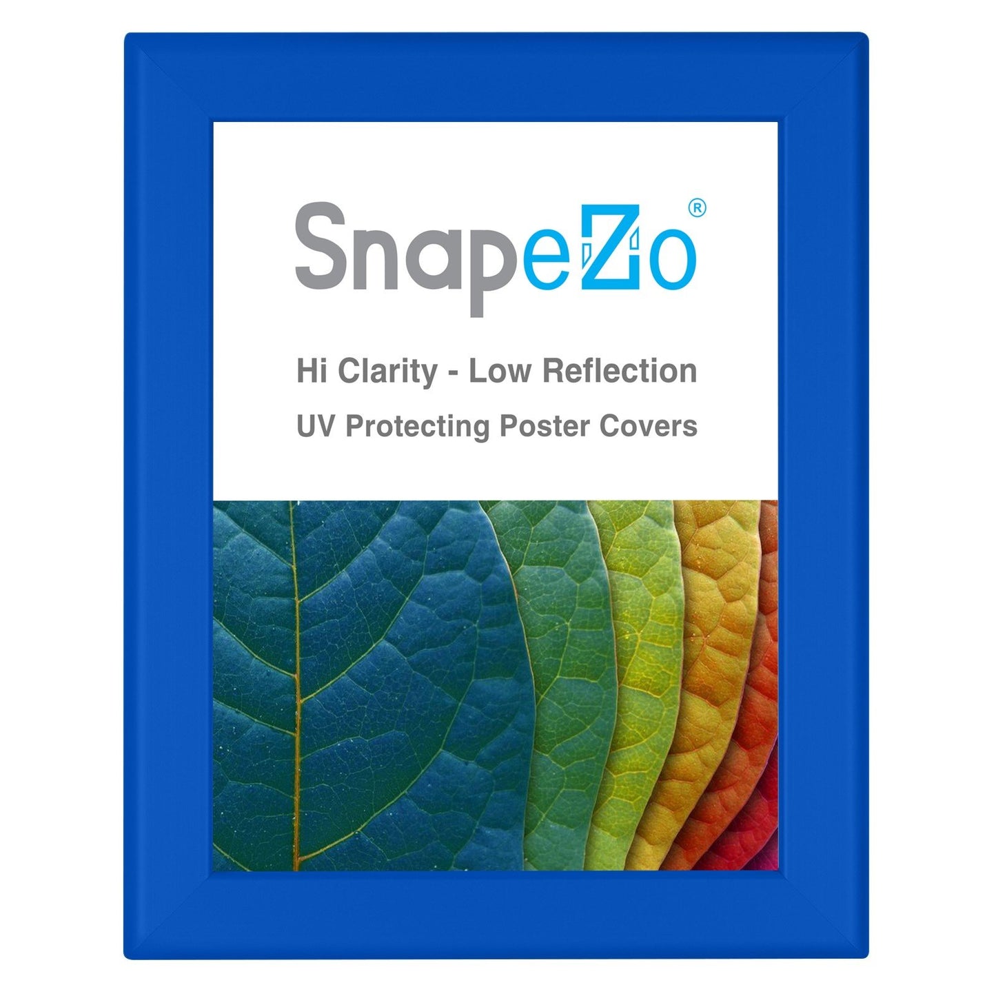 SnapeZo® 21.59 x 27.94 cm Blue Snap Frame - 32MM Profile