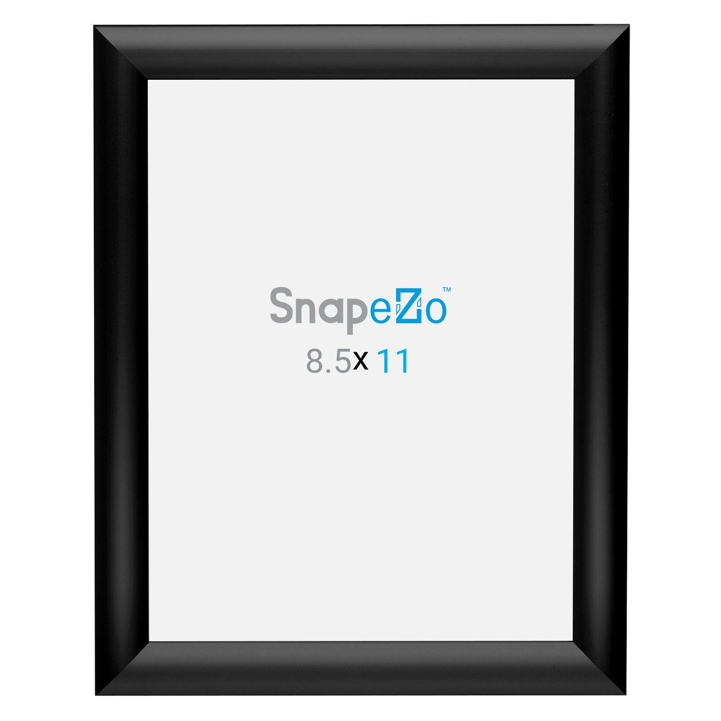 SnapeZo® 21,59 x 27,94 cm Marco a presión negro - Perfil de 25 mm