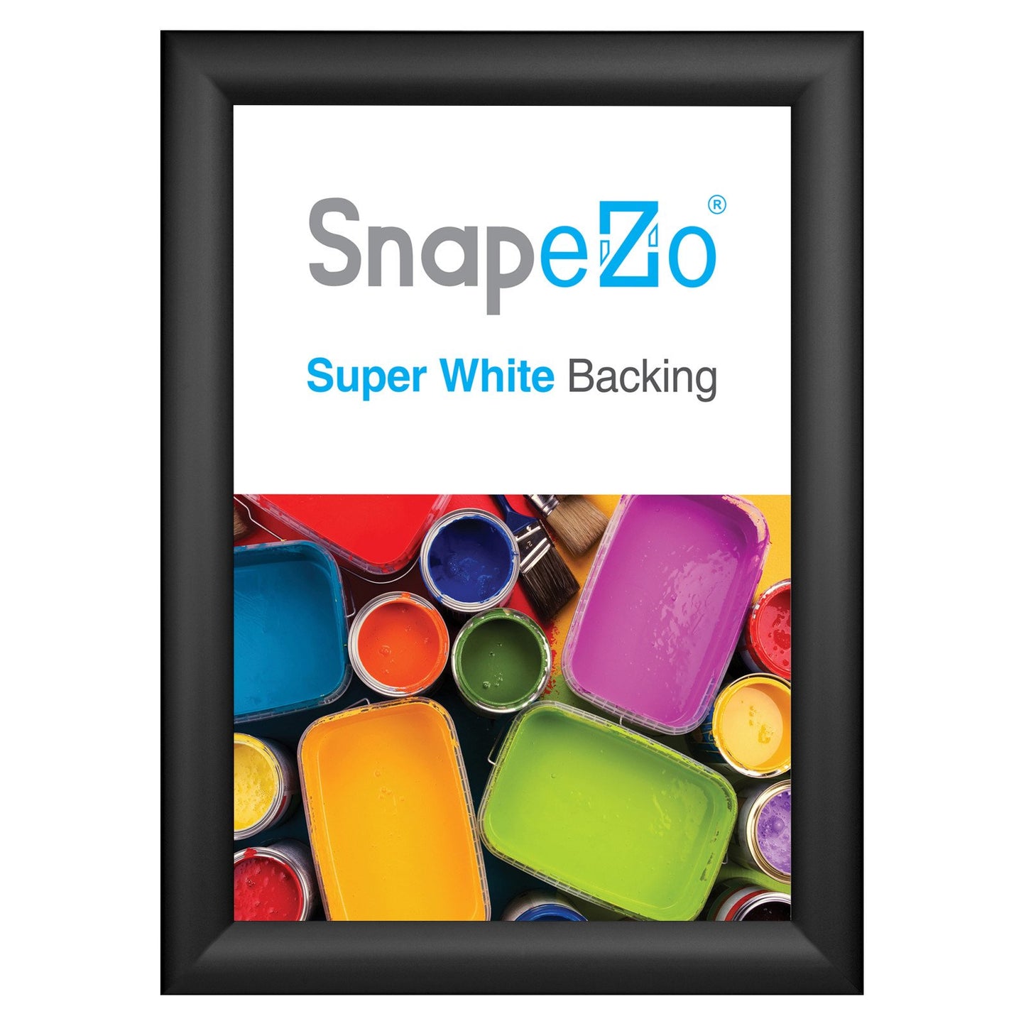 SnapeZo® A4 (29.7 x 21 cm) Black Snap Frame - 30MM Profile