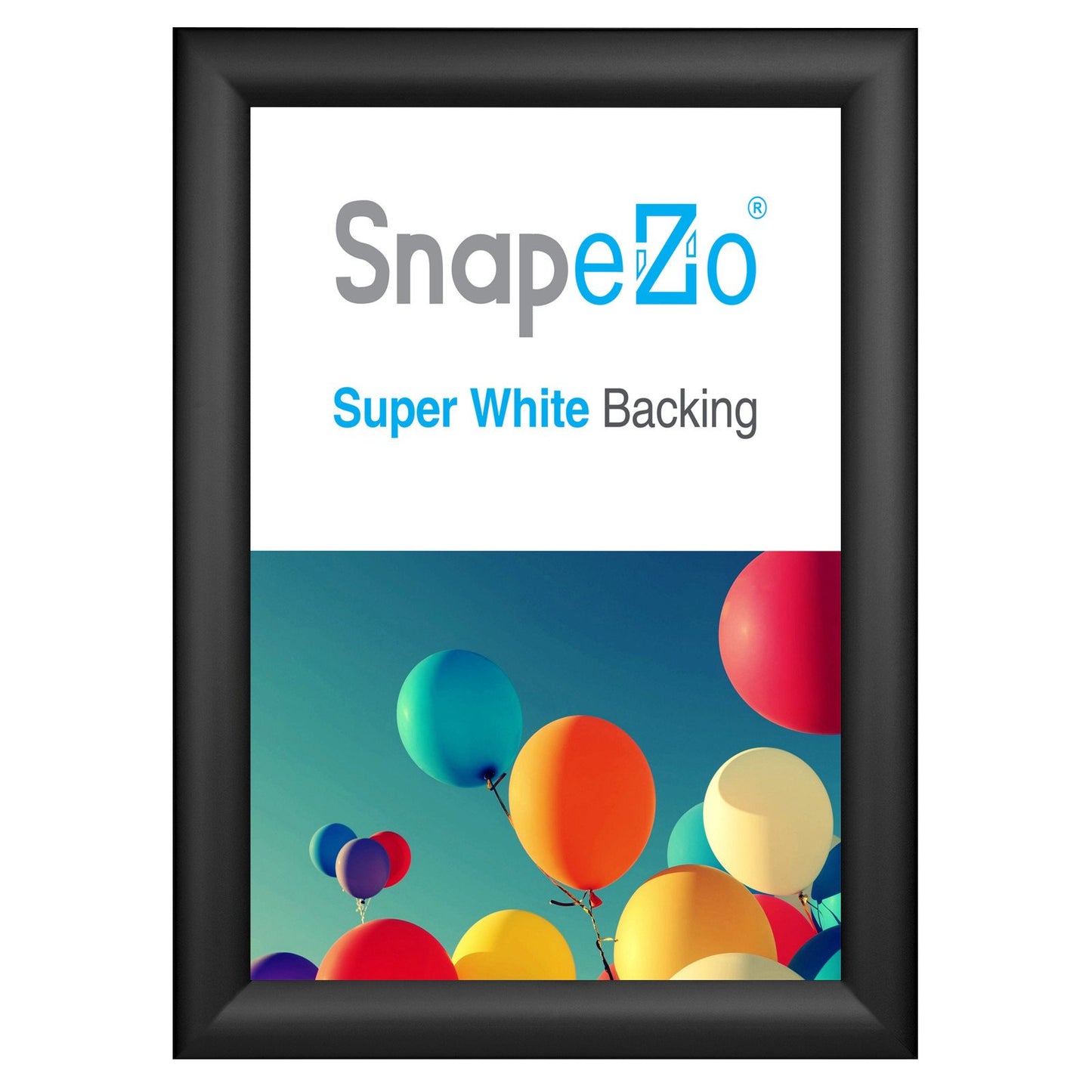 SnapeZo® 27.94 x 35.56 cm Black Snap Frame - 30MM Profile