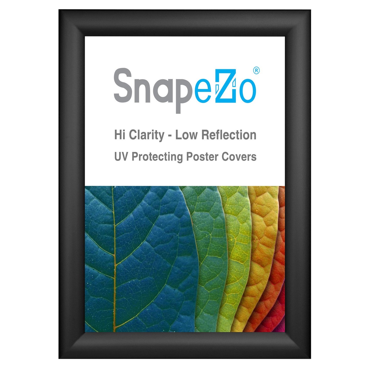 SnapeZo® 21.59 x 27.94 cm Black Snap Frame - 30MM Profile