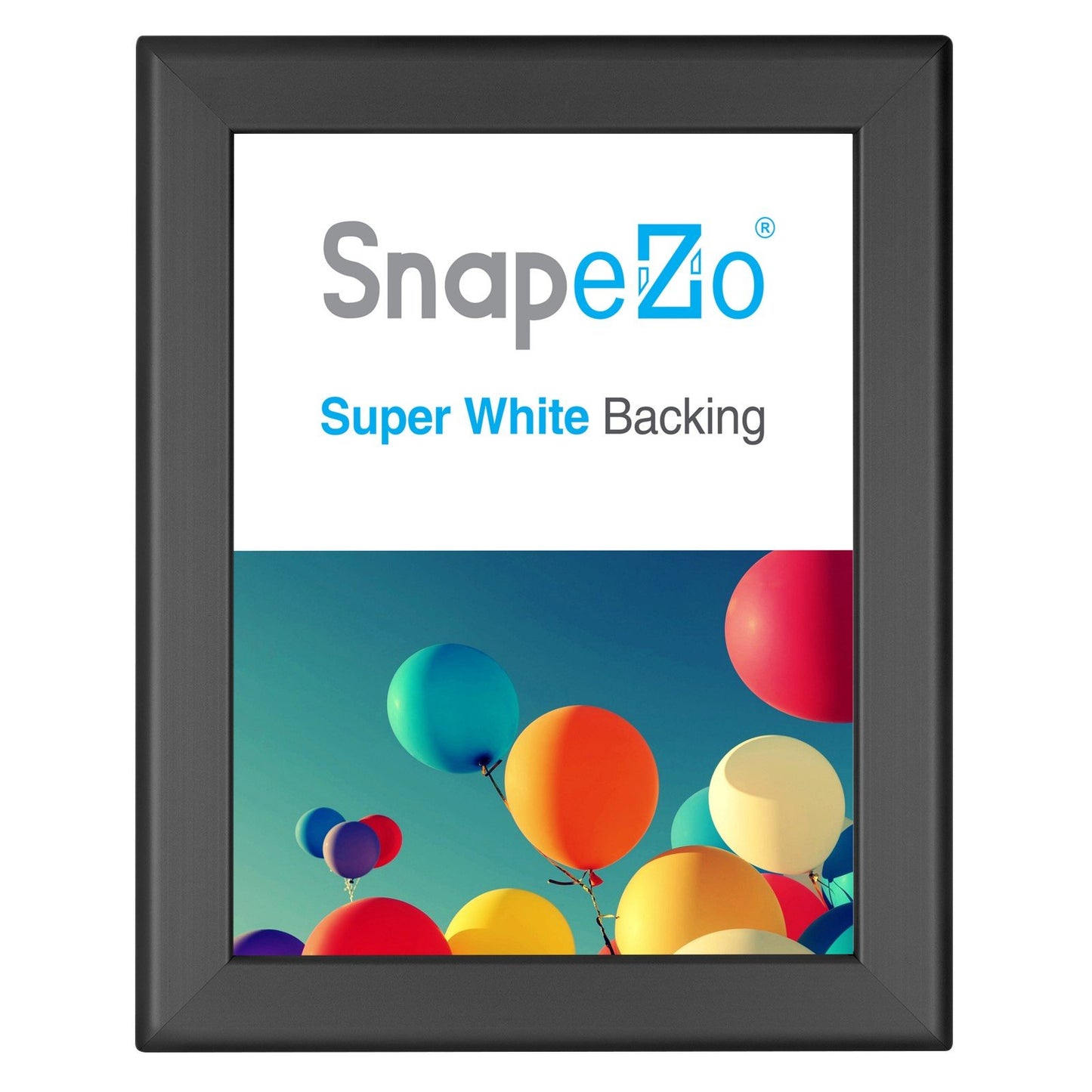 SnapeZo® 21.59 x 27.94 cm Black Snap Frame - 32MM Profile