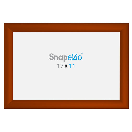 27.94 x 43.18 cm Brown Diploma Frame 30MM SnapeZo®