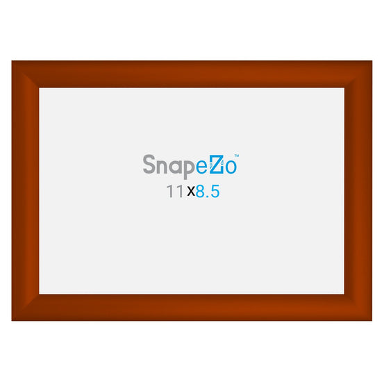 21.59 x 27.94 cm Brown Certificate Frame 30MM SnapeZo®