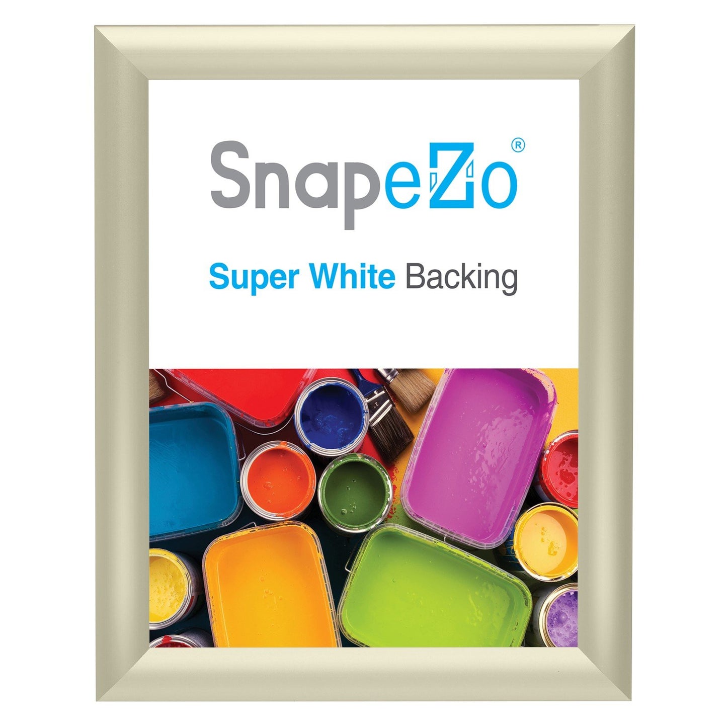 20.32 x 25.40 cm Cream Photo Frame 25MM SnapeZo®