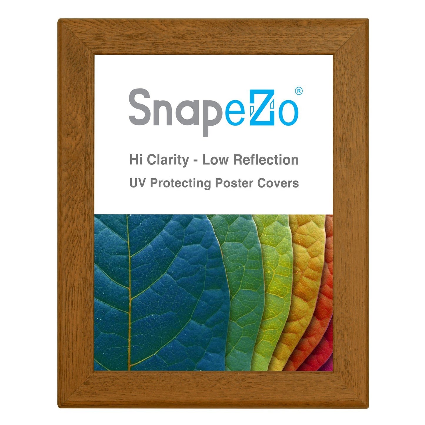 21.59 x 27.94 cm Dark Wood Certificate Frame 32MM SnapeZo®