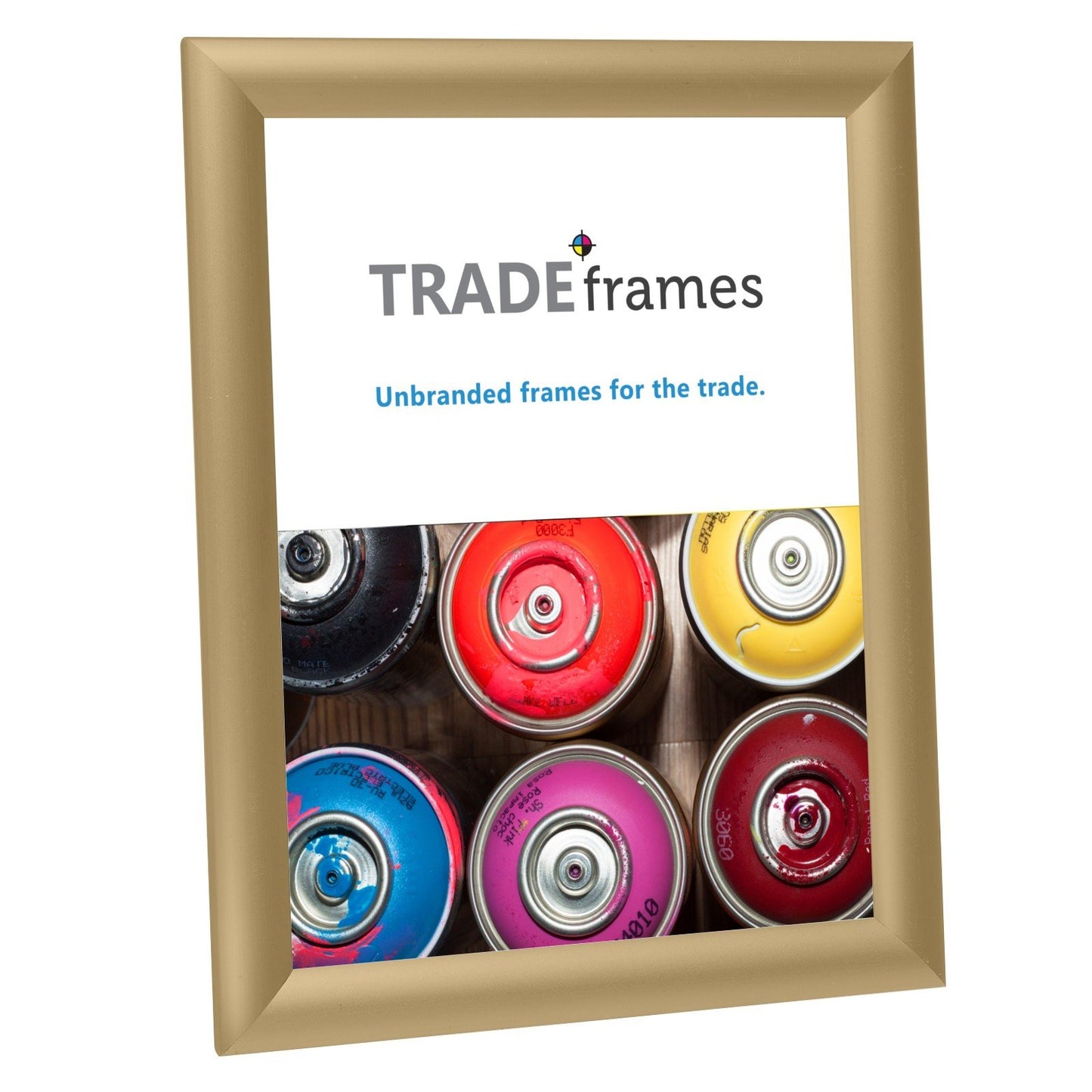 8.5x11 Gold Poster Frame 25MM