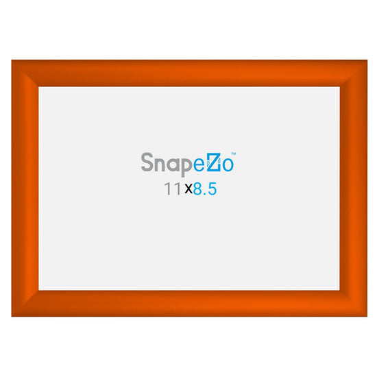 21.59 x 27.94 cm Orange Certificate Frame 30MM SnapeZo®