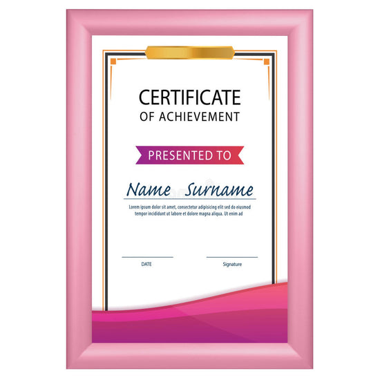 27.94 x 43.18 cm Pink Diploma Frame 30MM SnapeZo®