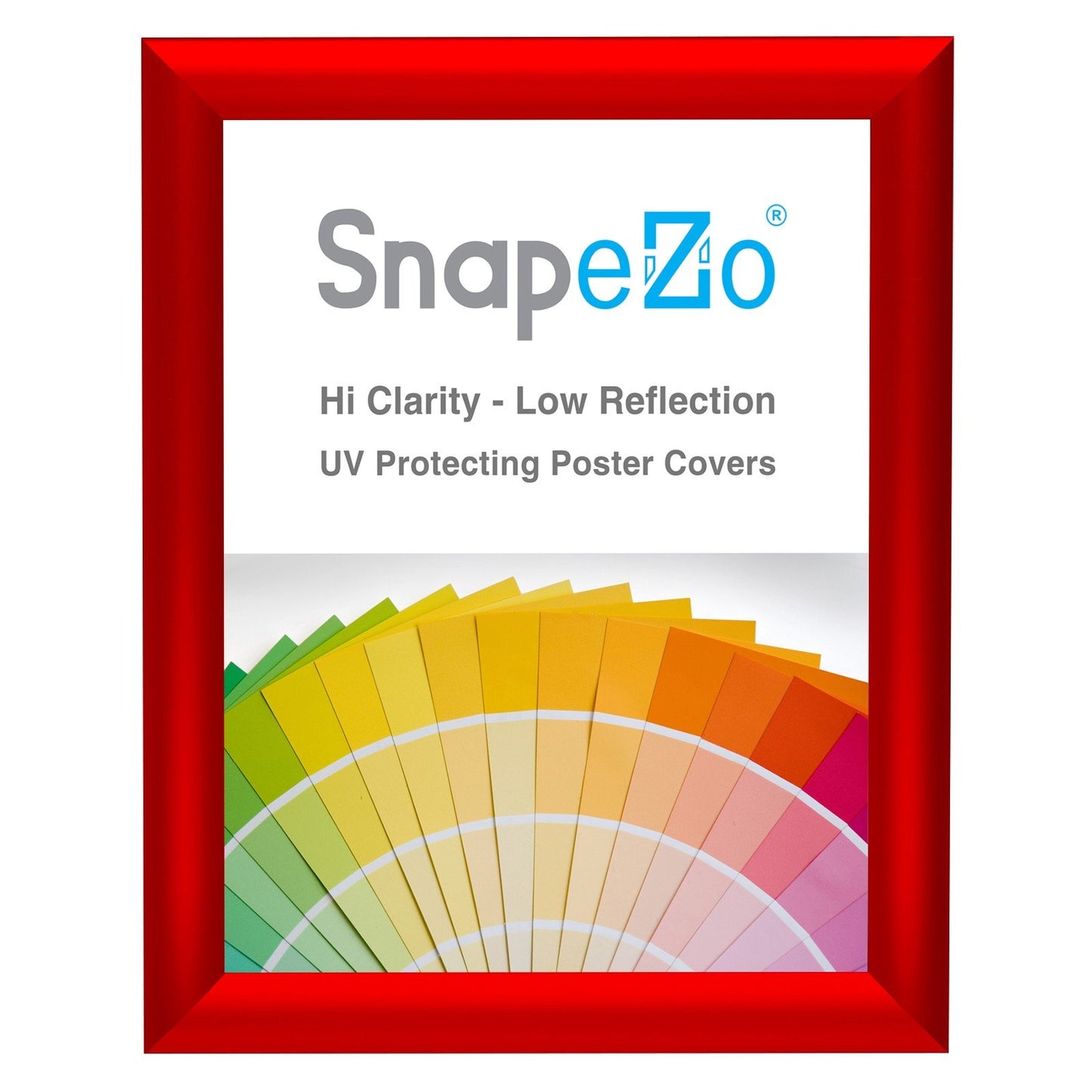 SnapeZo® 21.59 x 27.94 cm Red Snap Frame - 25MM Profile