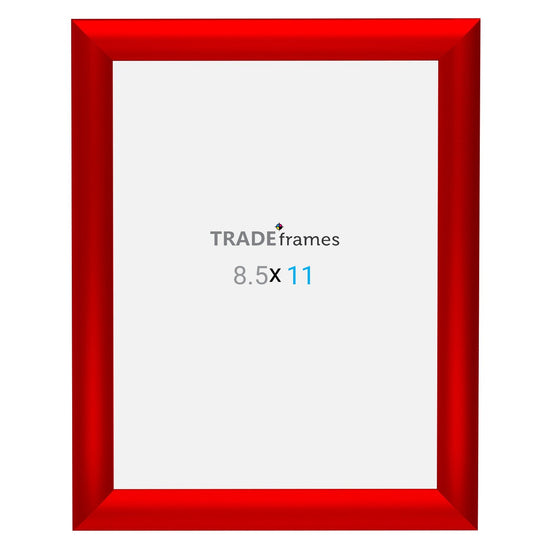 21.59 x 27.94 cm Red Snap Frame - 25MM Profile