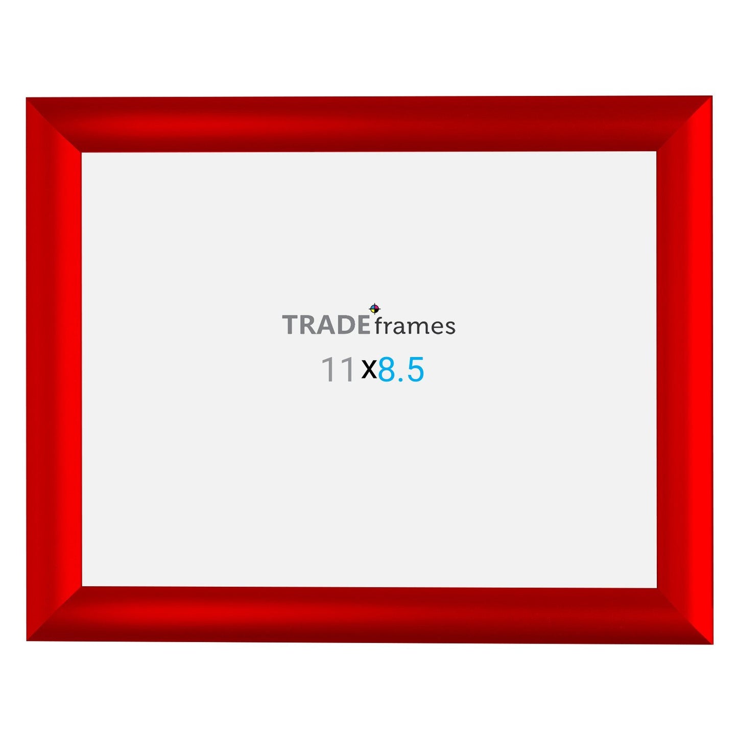 21.59 x 27.94 cm Red Snap Frame - 25MM Profile