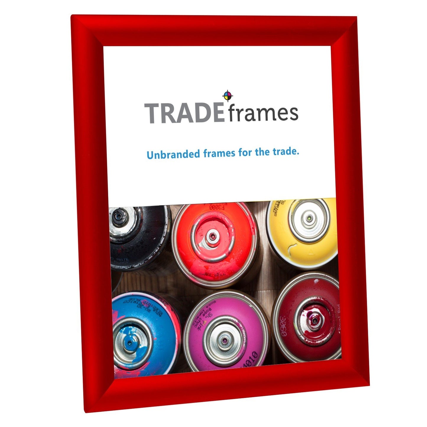 21.59 x 27.94 cm Red Snap Frame - 25MM Profile