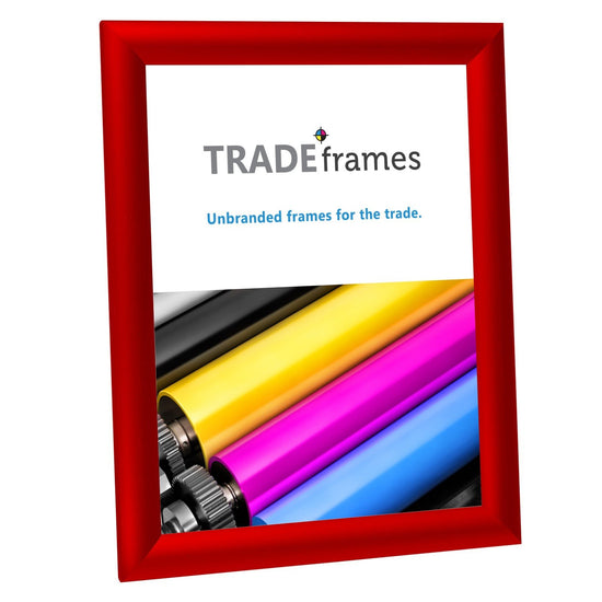 20.32 x 25.40 cm Red Snap Frame - 25MM Profile